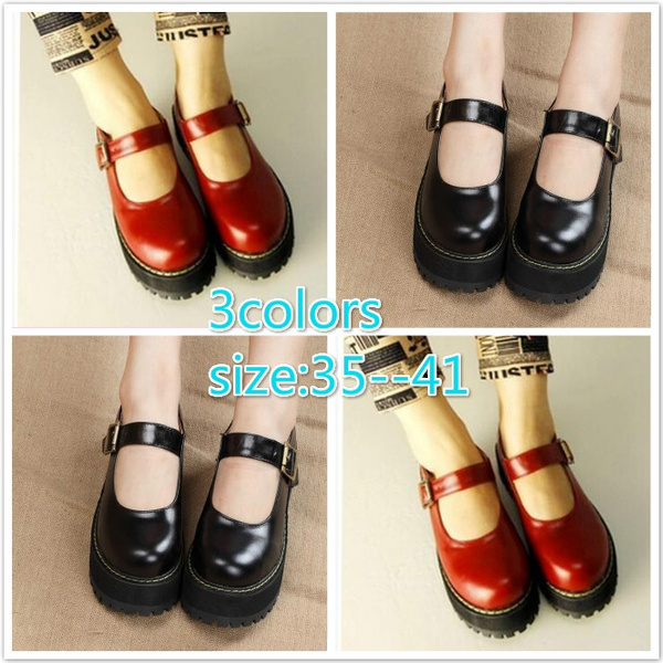 mary jane platform loafers