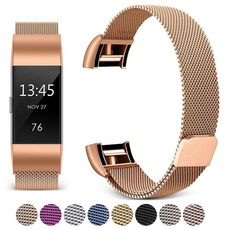 Watch Band, Strap with Magnet Lock Made by Stainless Steel for Fitbit Charge 2 / Samsung Gear S2/S3 / 38 / 42mm / Fitbit Alta /Versa