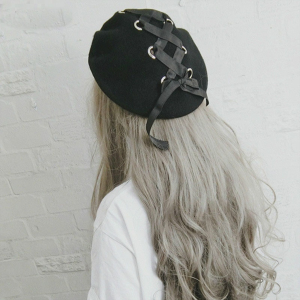 Women Ribbon Lacing Bow Cute Lolita 