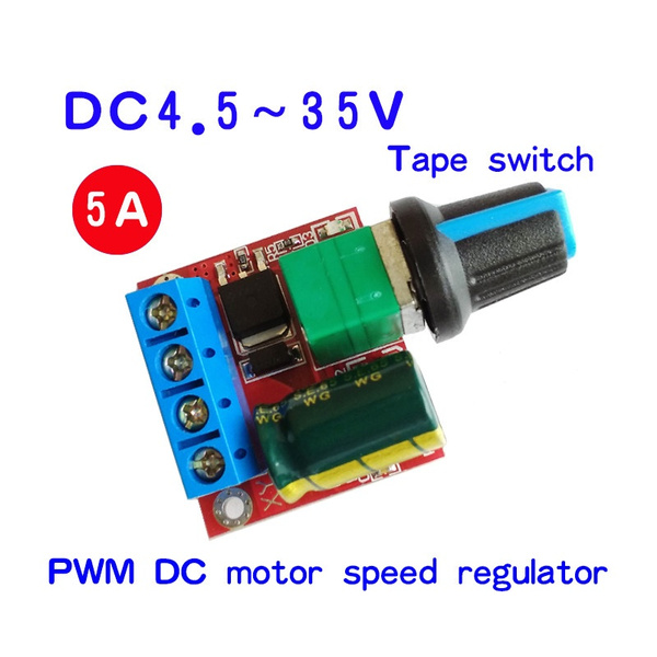 Dc 5v 35v 5a 20khz Led Pwm Dc Motor Controller Speed Regulation Dimmer Wish