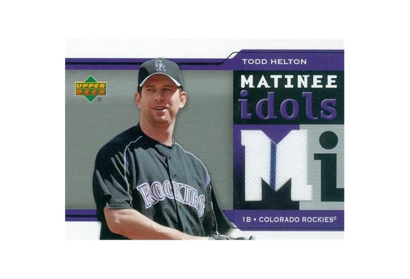 Autograph Warehouse 343353 Todd Helton Player Worn Jersey Patch Baseball  Card - Colorado Rockies 2004 Upper Deck Matinee Idols No. MI-TH