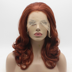wig, Synthetic Lace Front Wigs, mediumlong16inchwig, Medium
