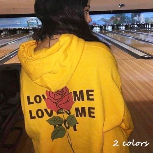 yellow oversized hoodie women's