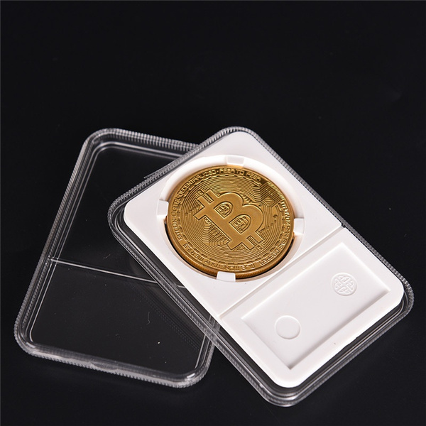 Acrylic Coin Holder Protector Collection Box Coin Storage Box Case 