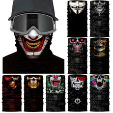 Cool Balaclavas Skull Mask Scarf Half Face Mask Sport Headband for Fishing Ski Sport Motorcycle Biker 