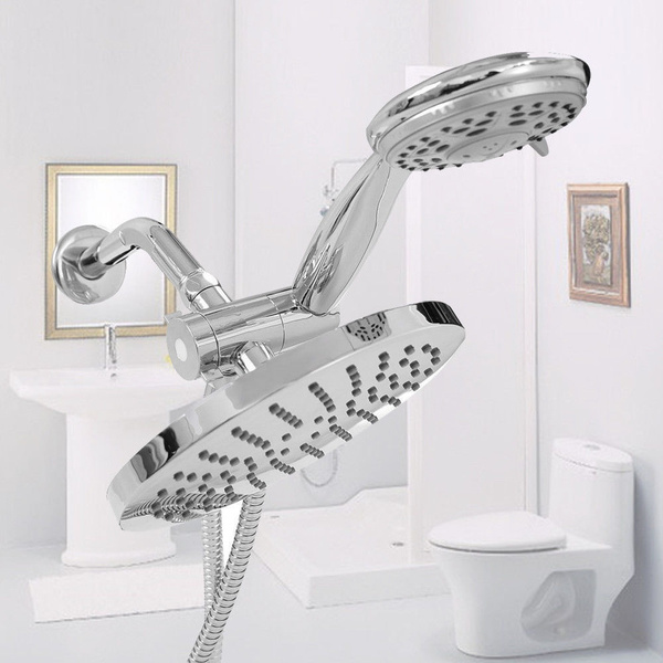 3 Way Shower Combo Setting Luxury Handheld Head Ultra Rainfall New Dual ...