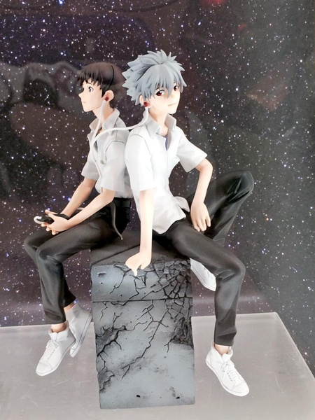 Neon Genesis Evangelion EVA Nagisa Kaworu & Ikari Shinji PVC Figure New In Box