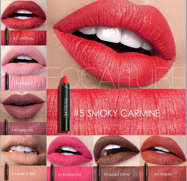 Focallure Matte Lipstick Lips Makeup Cosmetics Waterproof Pintalabios Batom Mate Lip Gloss Rouge A Levre Labial Wish