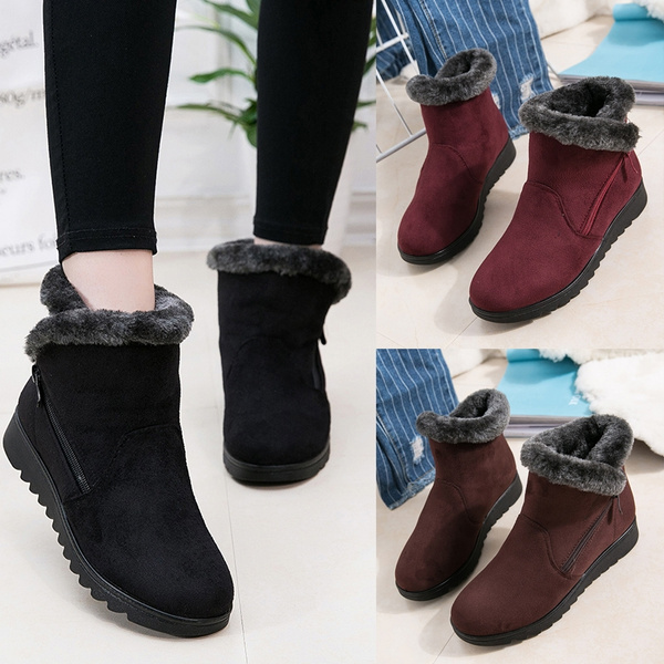 New Women Winter Boots Women's Boots Mother Shoes Waterproof Ankle ...