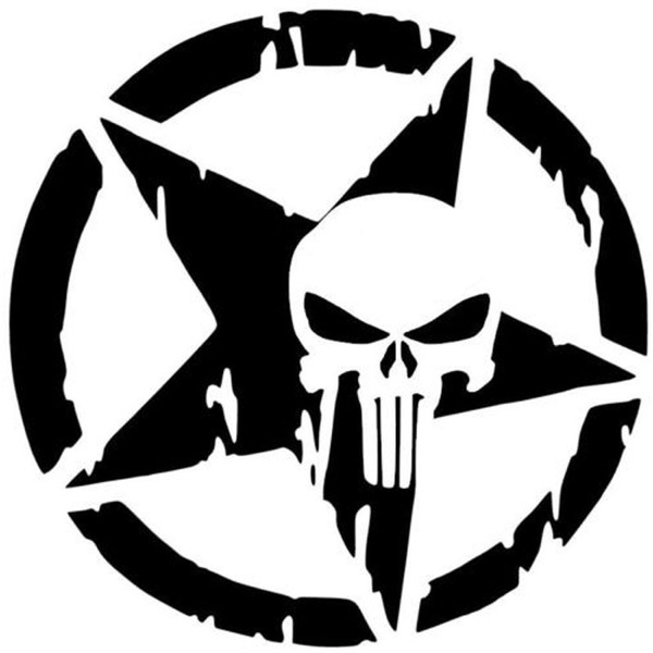 Punisher decals for trucks Clearance