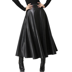 black skirt, long skirt, vintageskirt, Ladies Fashion