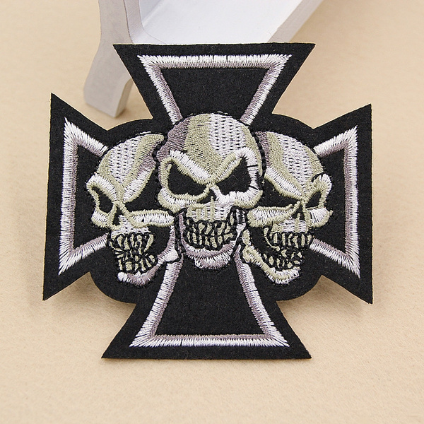 Embroidery Clothes Rock, Punk Biker Embroidery Patch