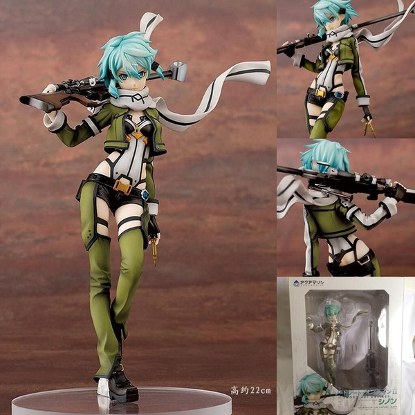 Hot Anime Sword Art Online SAO Sinon Action Figure Gun Gale Online  Characters Shino Asada Toys | Wish