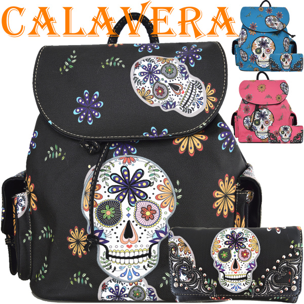 sugar skull backpack