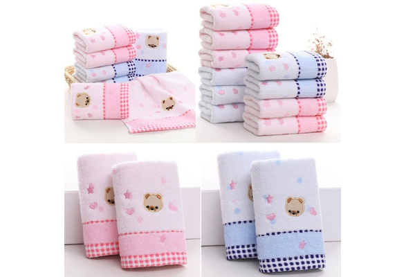 Baby Products Online - You can hang children's towels with a cute cartoon  bear pattern, soft cotton hand towels, baby face towels, children's  bathroom supplies - Kideno