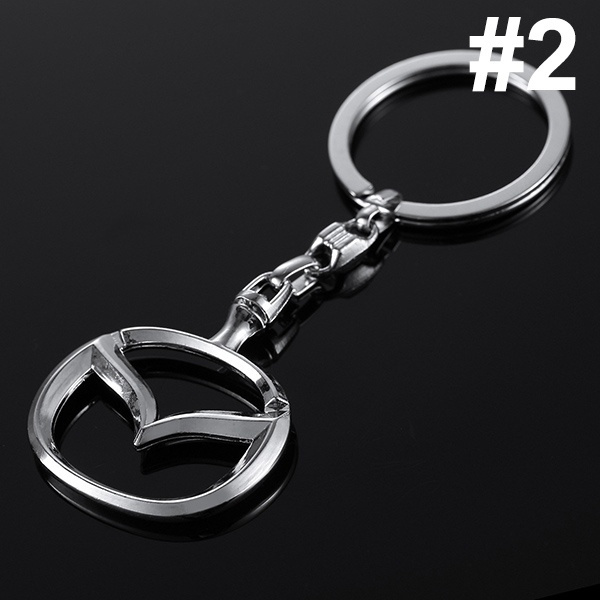 Car Logo Titanium Keyring Keychain Key Chain Ring Metal Keyring For Mazda 