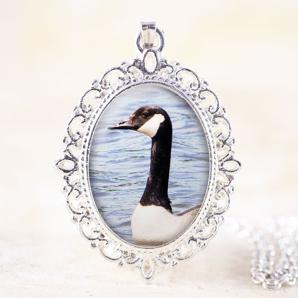 Canada Goose Necklace - Silver Bird 