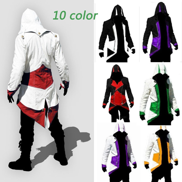 Stylish Creed Hoodie men's Cosplay Assassins Cool Slim Jacket Costume new