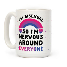 Coffee, introvertmug, bisexual, Ceramic