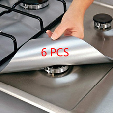 6pcs Reusable Stove Burner Covers Protector Stove Surface Protection Cover For Kitchen Cleaning Tools