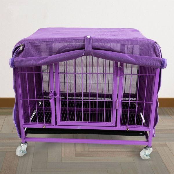 purple dog cage