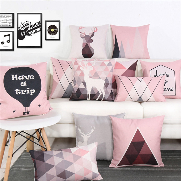 Nordic Design Cushion Style Geometric Modern Simple Cushion Sofa Big Cushion  Living Room Bedroom Pillow Pillows