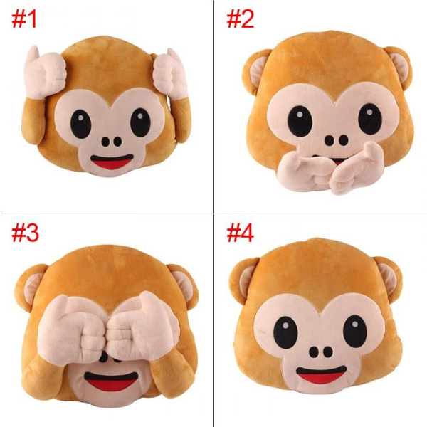 monkey emoji stuffed animal