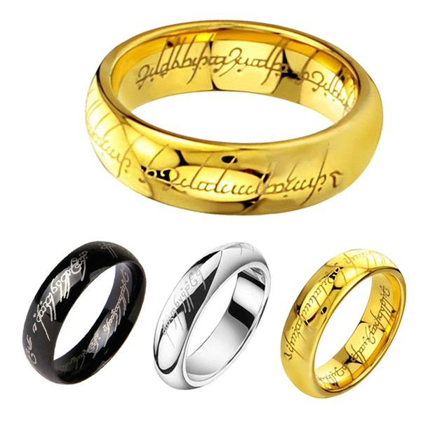 Men's Fashion Lord of the Rings The One Ring Lotr Stainless Steel Ring Size 6-14 