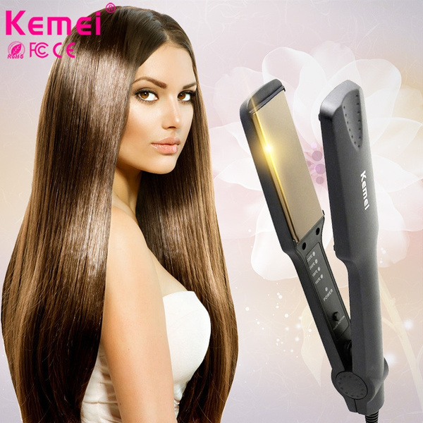 Kemei hair outlet straightener brush