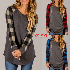 Women Casual Long Sleeve T Shirt Blouse Sweatshirt Tops Plus Size XS-5XL