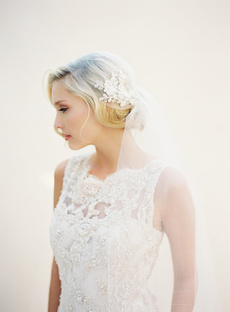 Ivory, weddingveil, bridalveil, Cap