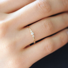 crystal ring, wedding ring, Beauty, gold
