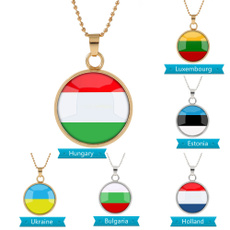Jewel, New arrival, nationalflag, twosided