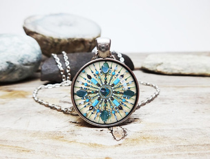 glassartjewelry, Stone, Jewelry, giftglassnecklace