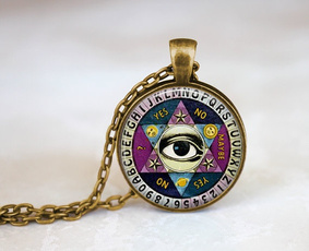 glassartjewelry, Jewelry, giftglassnecklace, illuminati