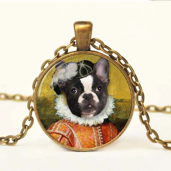 KINGSPOINT BONNIE THE BOSTON TERRIER JEWELRY BOX & NECKLACE | #1859244037