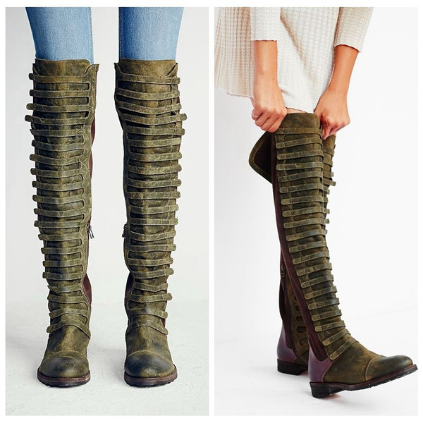 plus size thigh high boots size 11
