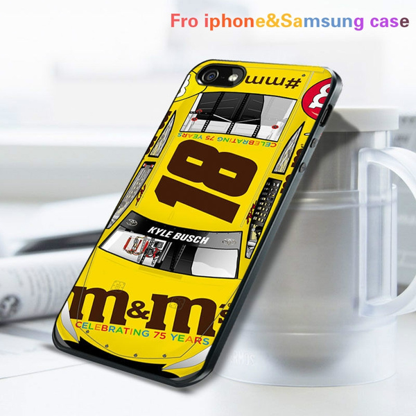 Black Kyle Busch Car Nascar Phone Cases Cover For IPhone 4 4S 5 5S 5C SE 6 6S 6Plus 7 7Plus X 8 8Plus Samsung Galaxy S3 S4 S5 S6 S6 Edge S7 S7 Edge