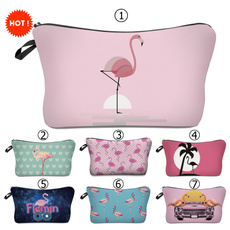 Flamingo 3D Printed Women Makeup Bag Beauty Gifts Cosmetic Bags(8.6''*5.3"*0.78")