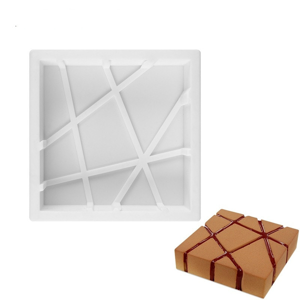 Cube Square Shaped 3D Silicone Cake Molds Baking Chocolate Muffin