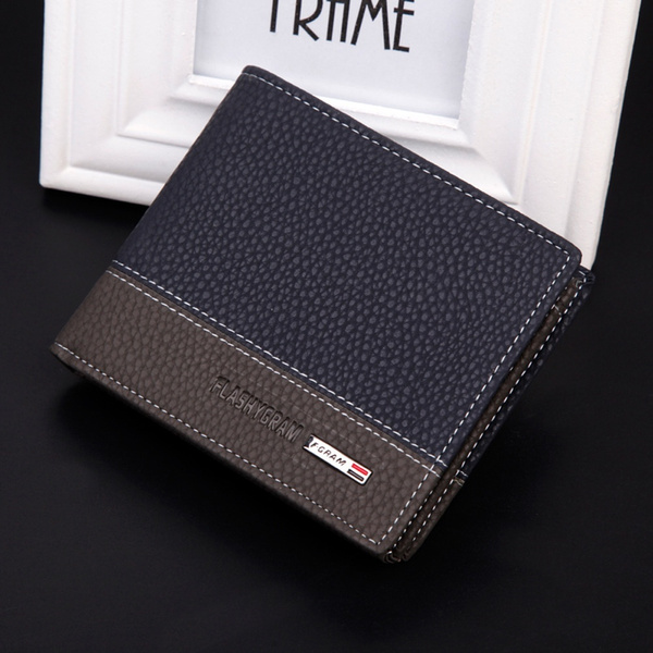2015 Male Genuine Leather luxury wallet Casual Short designer Card holder  pocket Fashion Purse wal…