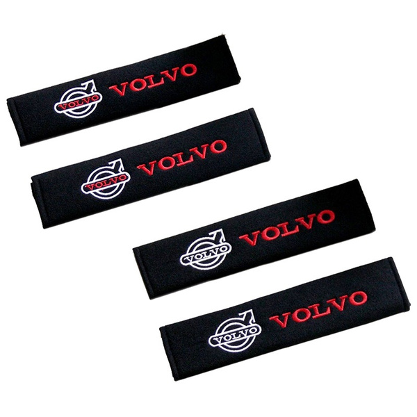 2X Seat Belt Pads Carbon Gifts Volvo C 30 70 S V 40 V 60 XC60 XC70 XC90 RSport 