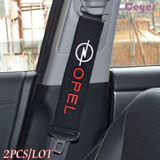Monday 2pcs/set Universal Cotton Seat belt Shoulder Pads covers emblems for Opel astra h g insignia mokka opc Badges auto accessories Car-styling Fit all cars