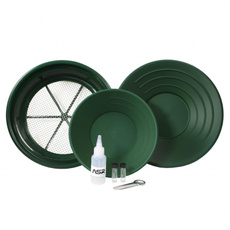 goldpan, shovel, goldpanningkit, gold