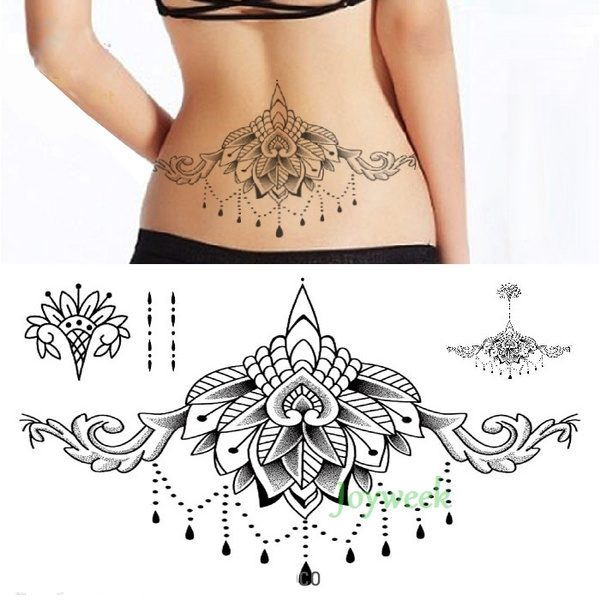 Waterproof Temporary Tattoo Sticker Body Henna Waist Breast Chest Mandala Tatto Stickers Flash Tatoo Fake Tattoos for Women | Wish Waterproof Temporary Tattoo Sticker Body Henna Waist Breast Chest Mandala Tatto Stickers Flash Tatoo Fake Tattoos for Women | Wish