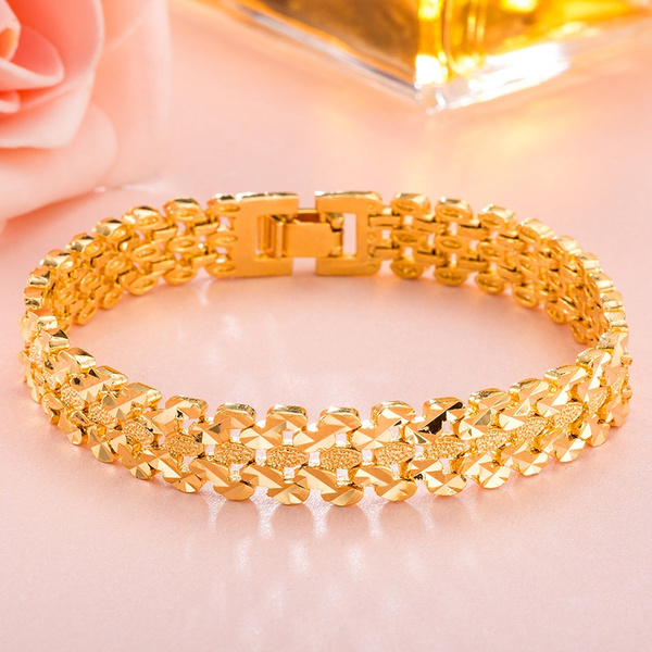 Buy Jewels Galaxy Luxuria Edition Sparkling Colors Vine Aaa Swiss Cz 24K  Rose Gold Plated Bracelet Online