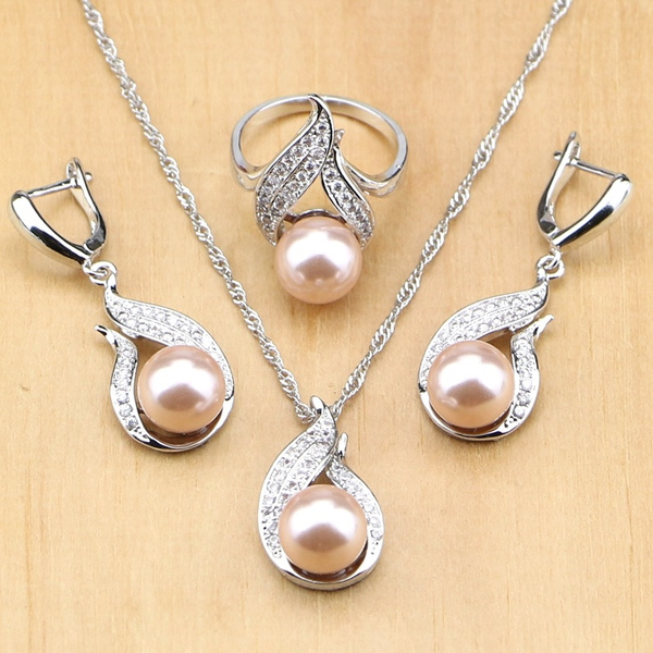 NOVICA Pearl & Sterling Silver Bridal Jewelry Set | GreaterGood