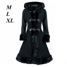 casual coat, Goth, hooded, Medieval