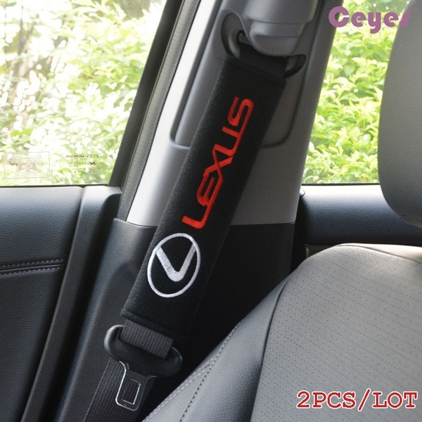 Lexus seat belt covers leather shoulder pad