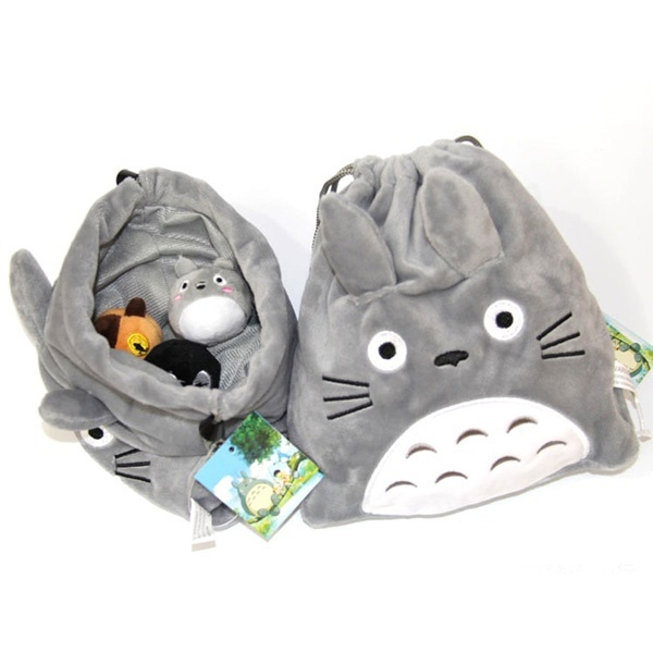 totoro drawstring bolsa